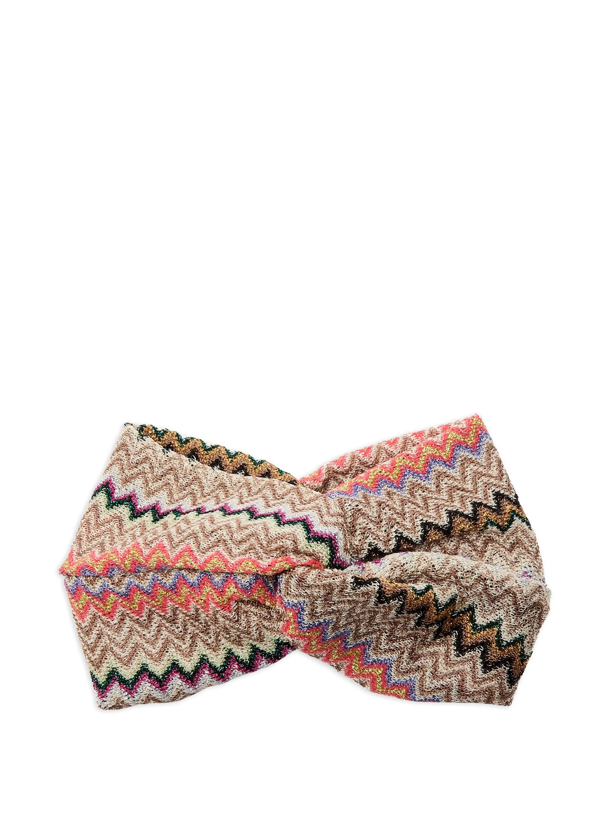 Повязка на голову с узором зигзаг Missoni, бежевый
Повязка на голову с узором зигзаг Missoni, бежевый
