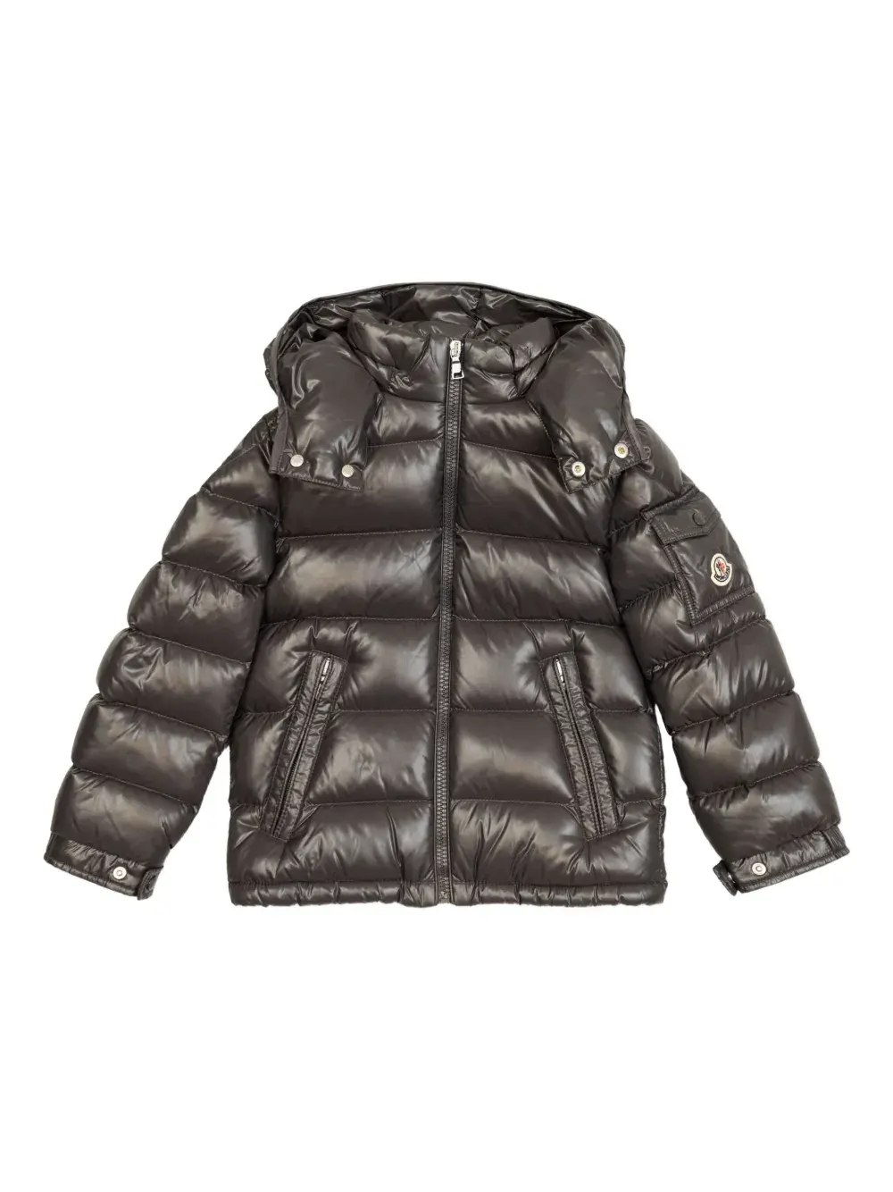 Стеганая куртка с капюшоном Moncler Enfant, серый
Стеганая куртка с капюшоном Moncler Enfant, серый