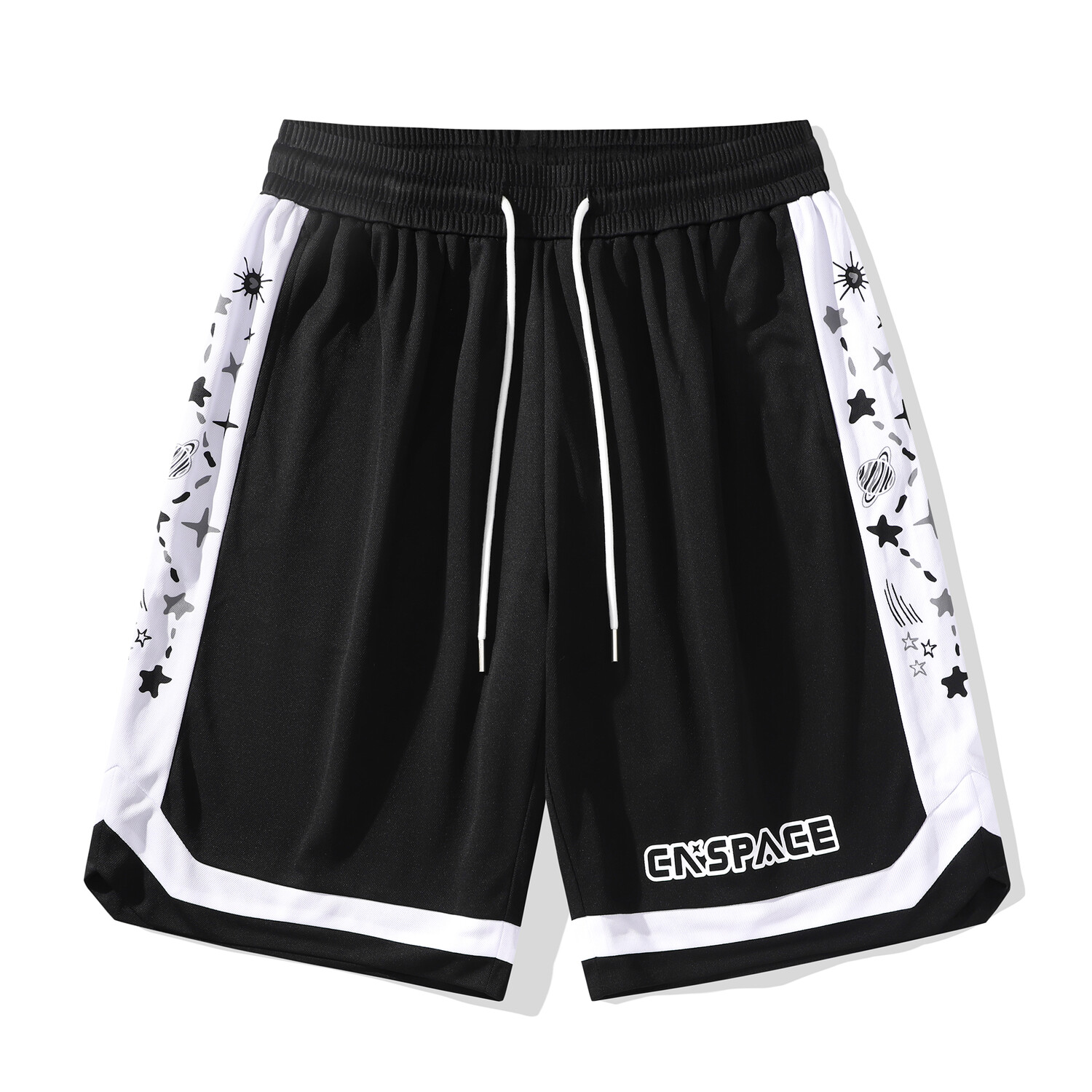 Chinese Spaceflight Повседневные шорты унисекс для китайской аэрокосмической отрасли, Черный 
Chinese Spaceflight Повседневные шорты унисекс для китайской аэрокосмической отрасли, Черный