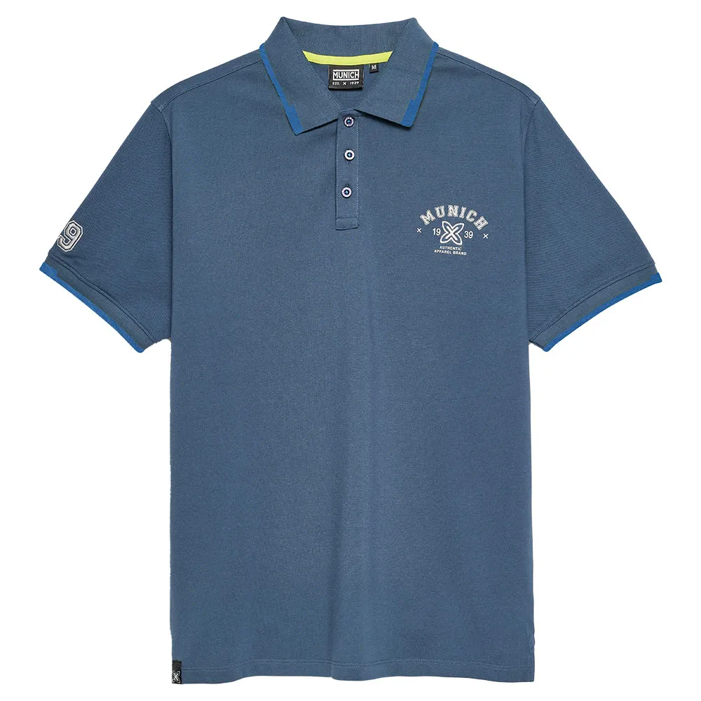 Поло с коротким рукавом Munich Varsity Lifestyle, синий
Поло с коротким рукавом Munich Varsity Lifestyle, синий