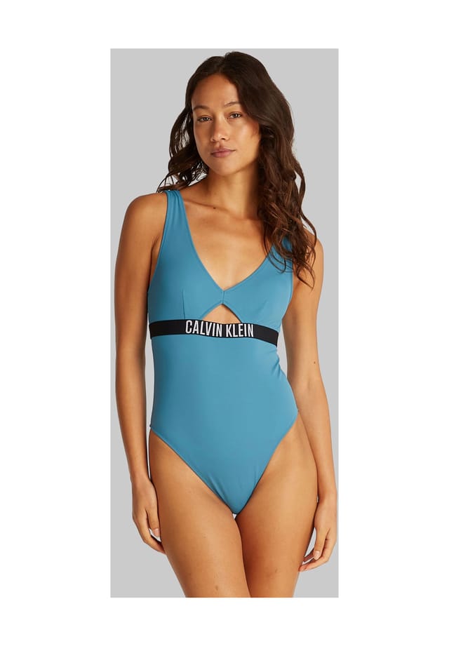 Купальник с широкими бретелями Calvin Klein, синий 
Купальник с широкими бретелями Calvin Klein, синий