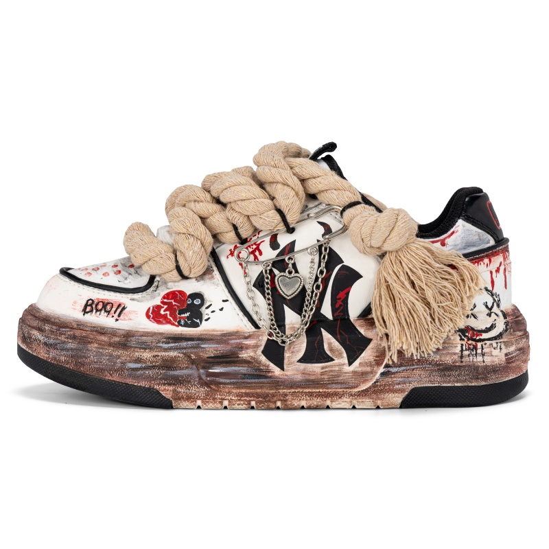 MLB Кроссовки для скейтбординга Unisex White с массивной подошвой, готическим граффити и ручной росписью, устойчивые к истиранию и скольжению
MLB Кроссовки для скейтбординга Unisex White с массивной подошвой, готическим граффити и ручной росписью, устойчивые к истиранию и скольжению