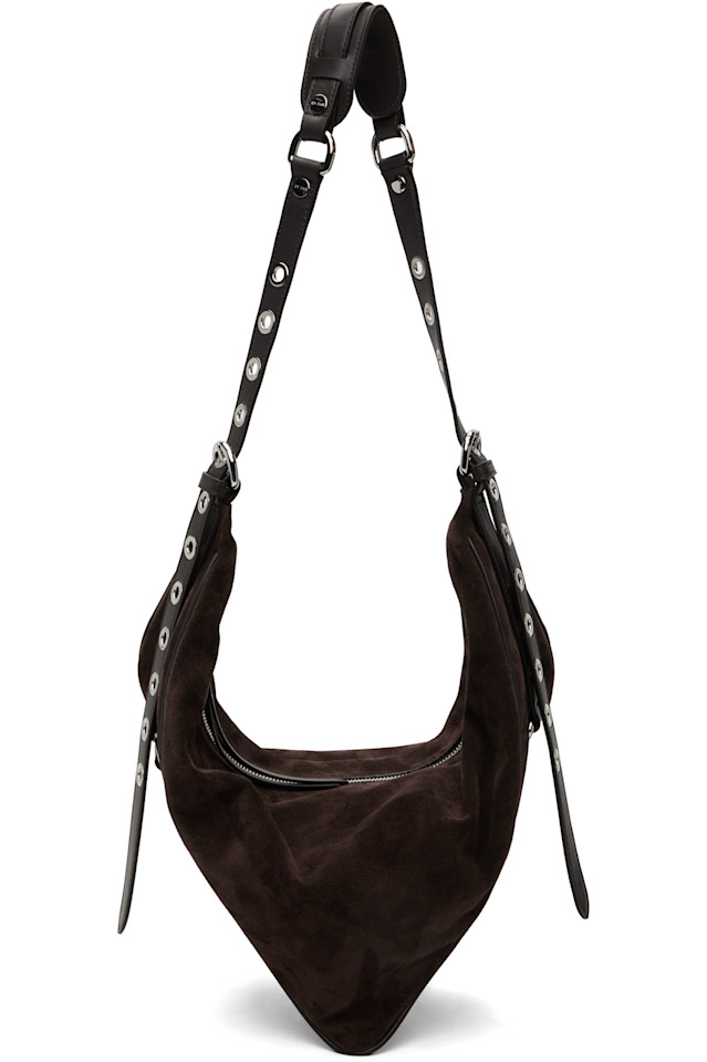 By Far Коричневая сумка Trayana из замши и кожи наппа
By Far Коричневая сумка Trayana из замши и кожи наппа