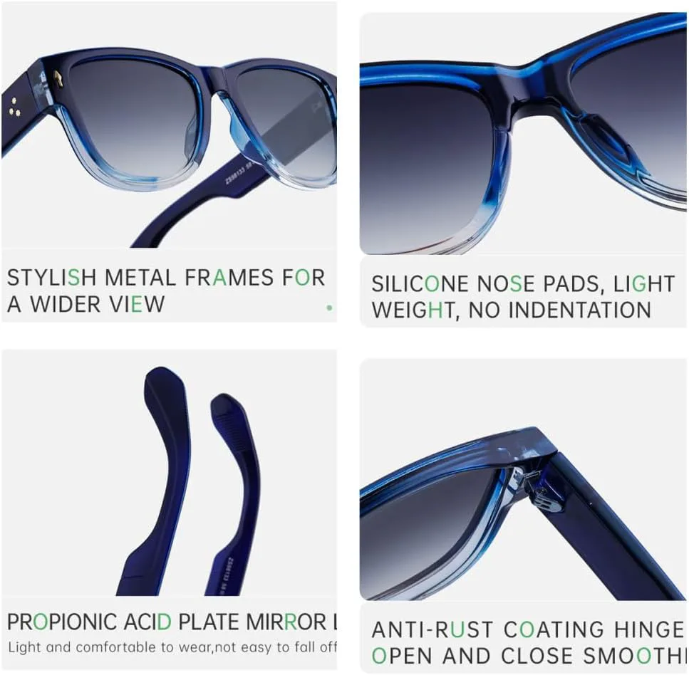 Модные солнцезащитные очки в крупной оправе для женщин, солнцезащитные очки с заклепками для мужчин, защита от ультрафиолета UV400, черные MTZJH, One Color
Модные солнцезащитные очки в крупной оправе для женщин, солнцезащитные очки с заклепками для мужчин, защита от ультрафиолета UV400, черные MTZJH, One Color