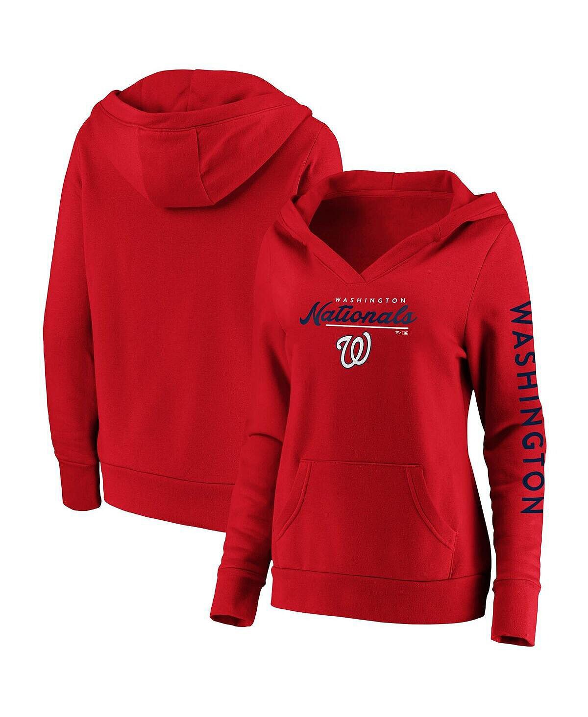 Женский красный пуловер с капюшоном Washington Nationals Core High Class Crossover Fanatics, красный
Женский красный пуловер с капюшоном Washington Nationals Core High Class Crossover Fanatics, красный