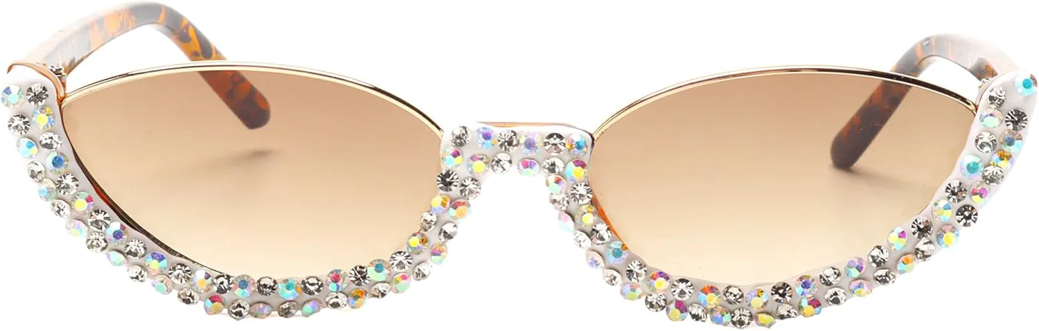 Женские солнцезащитные очки Bullabulling Diamond Fashion в оправе «полумесяц» с эффектом «кошачий глаз», украшенные стразами, идеально подходят для вечеринок, Tea
Женские солнцезащитные очки Bullabulling Diamond Fashion в оправе «полумесяц» с эффектом «кошачий глаз», украшенные стразами, идеально подходят для вечеринок, Tea