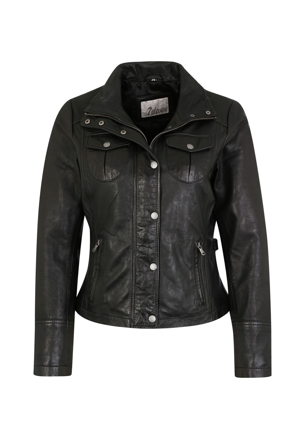 Кожаная куртка Paris с двумя нагрудными карманами 7eleven, черный
Кожаная куртка Paris с двумя нагрудными карманами 7eleven, черный