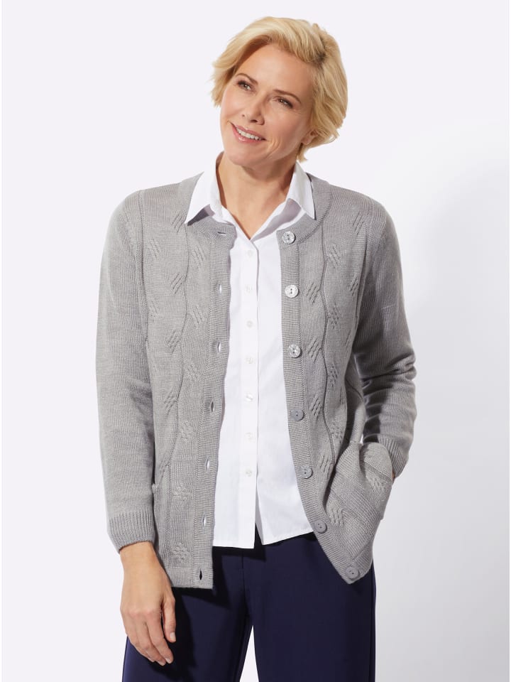 Кардиган цвета каменно-серый меланж WITT WEIDEN
Кардиган цвета каменно-серый меланж WITT WEIDEN