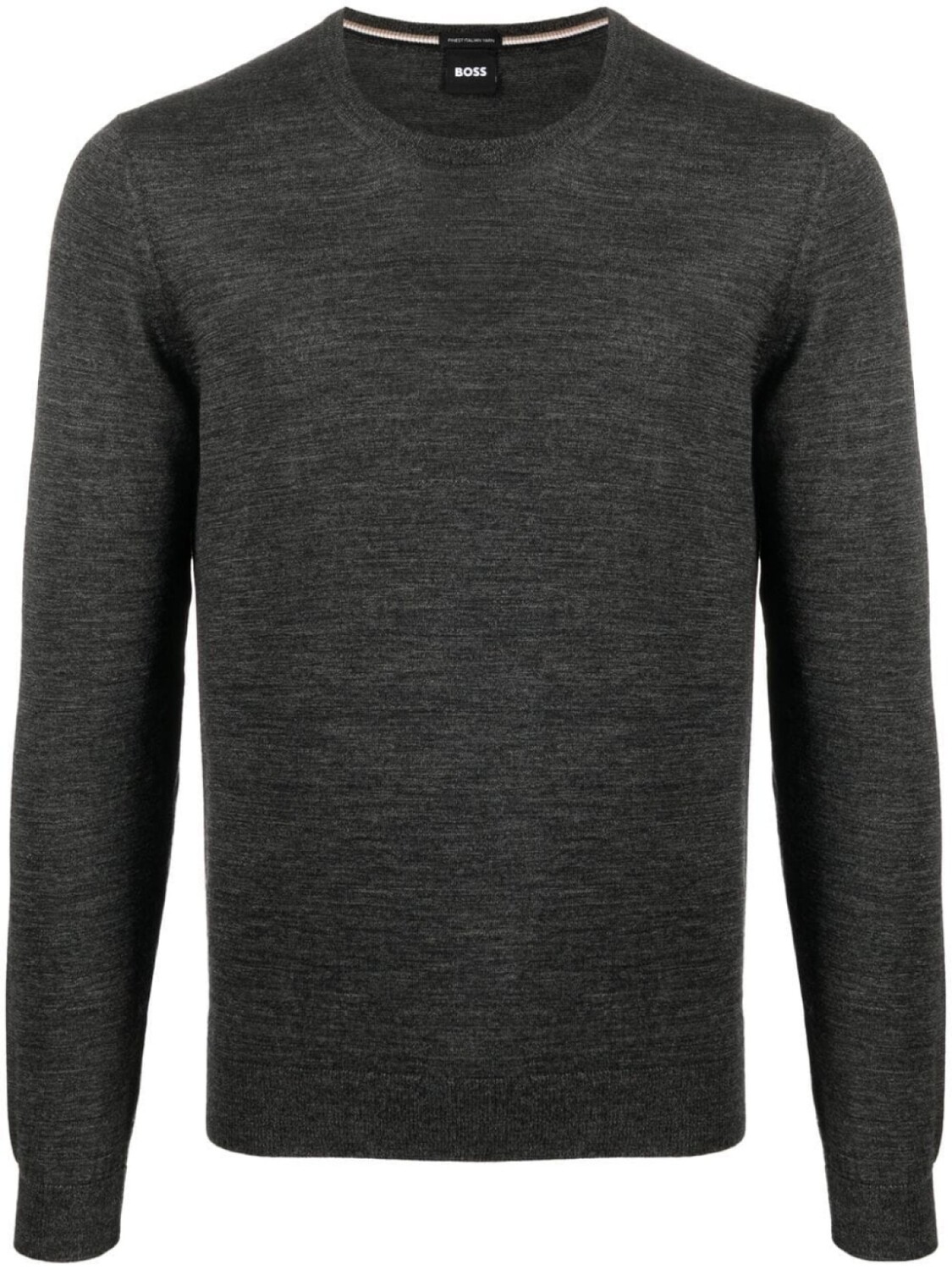BOSS пуловер с круглым вырезом, серый 
BOSS пуловер с круглым вырезом, серый