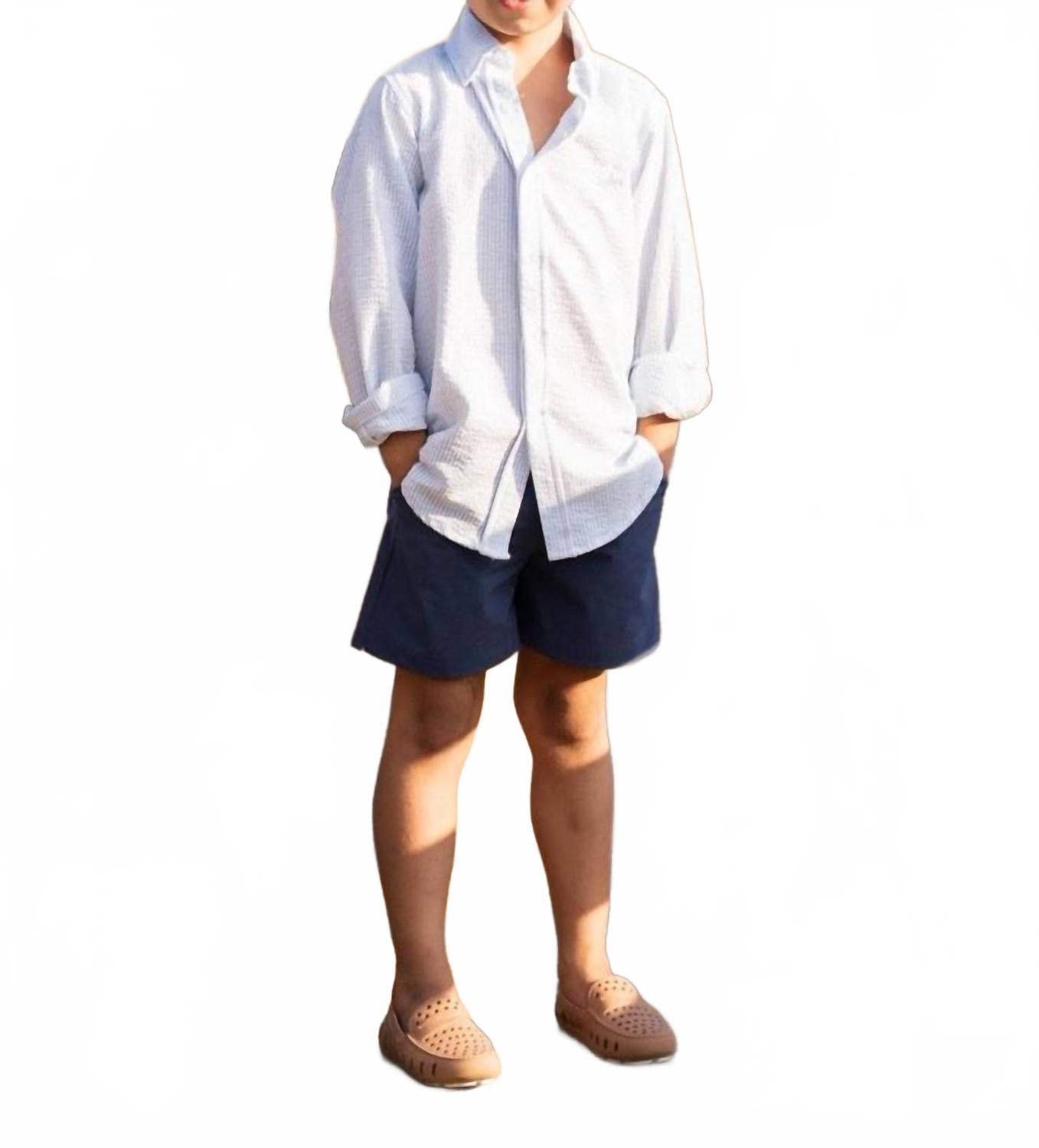 Рубашка Carter Oxford из сирсакера Saltwater Boys Co., seersucker
Рубашка Carter Oxford из сирсакера Saltwater Boys Co., seersucker