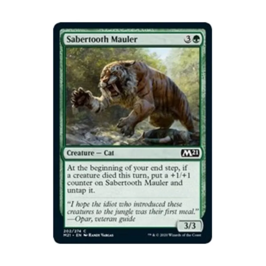 CCG Саблезубый громил (клавиша C), MTG - Core Set 2021
CCG Саблезубый громил (клавиша C), MTG - Core Set 2021