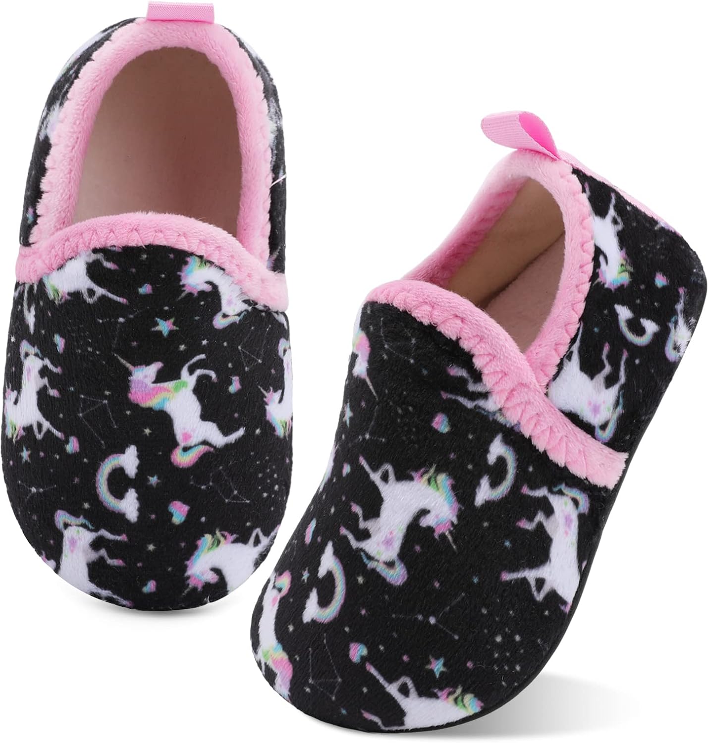 Домашние тапочки для детей XIHALOOK для мальчиков и девочек с микрофлисовой подкладкой, уютные, с подошвой против скольжения, черный
Домашние тапочки для детей XIHALOOK для мальчиков и девочек с микрофлисовой подкладкой, уютные, с подошвой против скольжения, черный