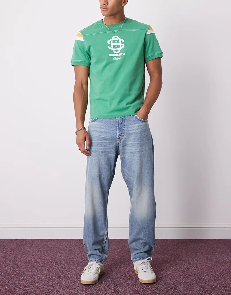 Джинсы Weekday Ray свободного кроя зауженного кроя синего цвета
Джинсы Weekday Ray свободного кроя зауженного кроя синего цвета