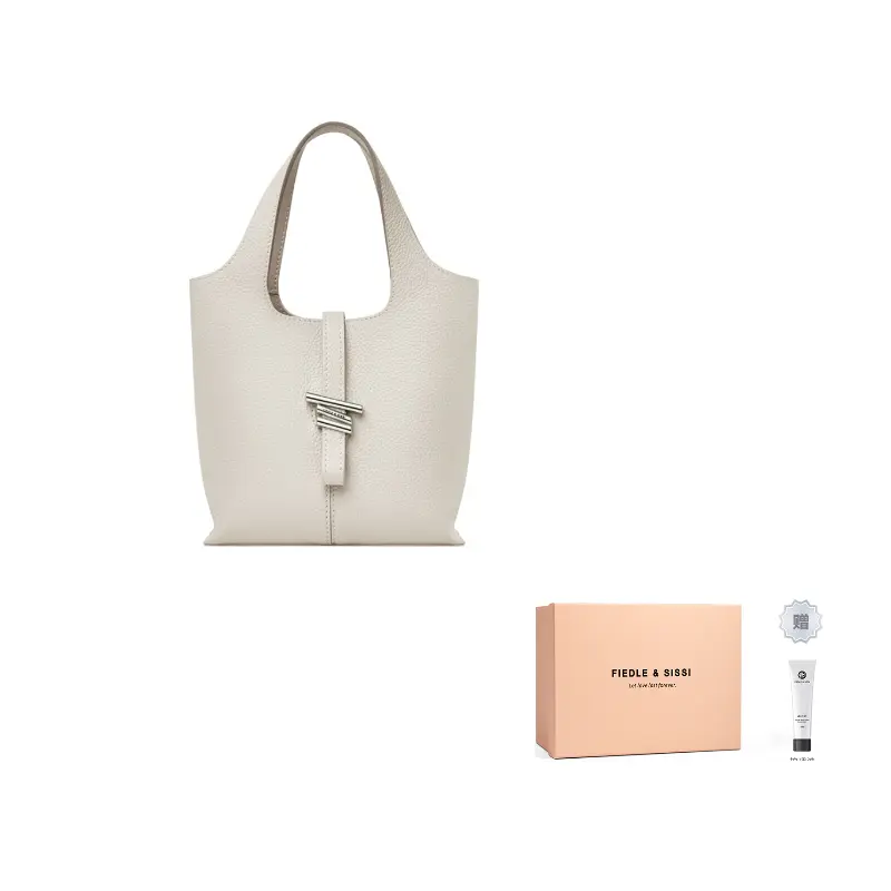 FIEDLE&SISSI Верхняя кожаная ветряная колокольная сумка ведро через плечо на пояс женская разноцветная, Cloud White