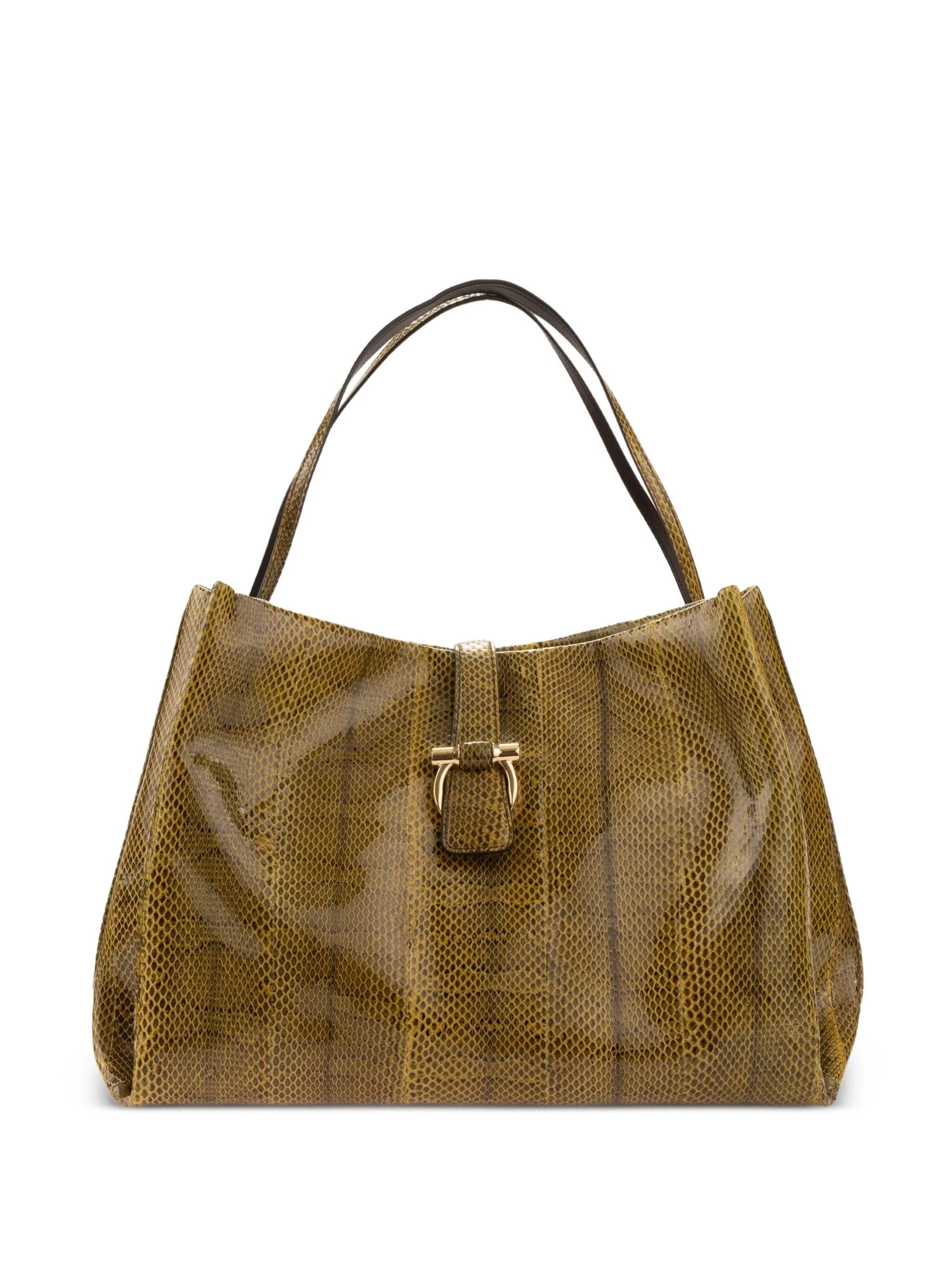 Большая сумка-тоут с декором Gancio Ferragamo, желтый
Большая сумка-тоут с декором Gancio Ferragamo, желтый