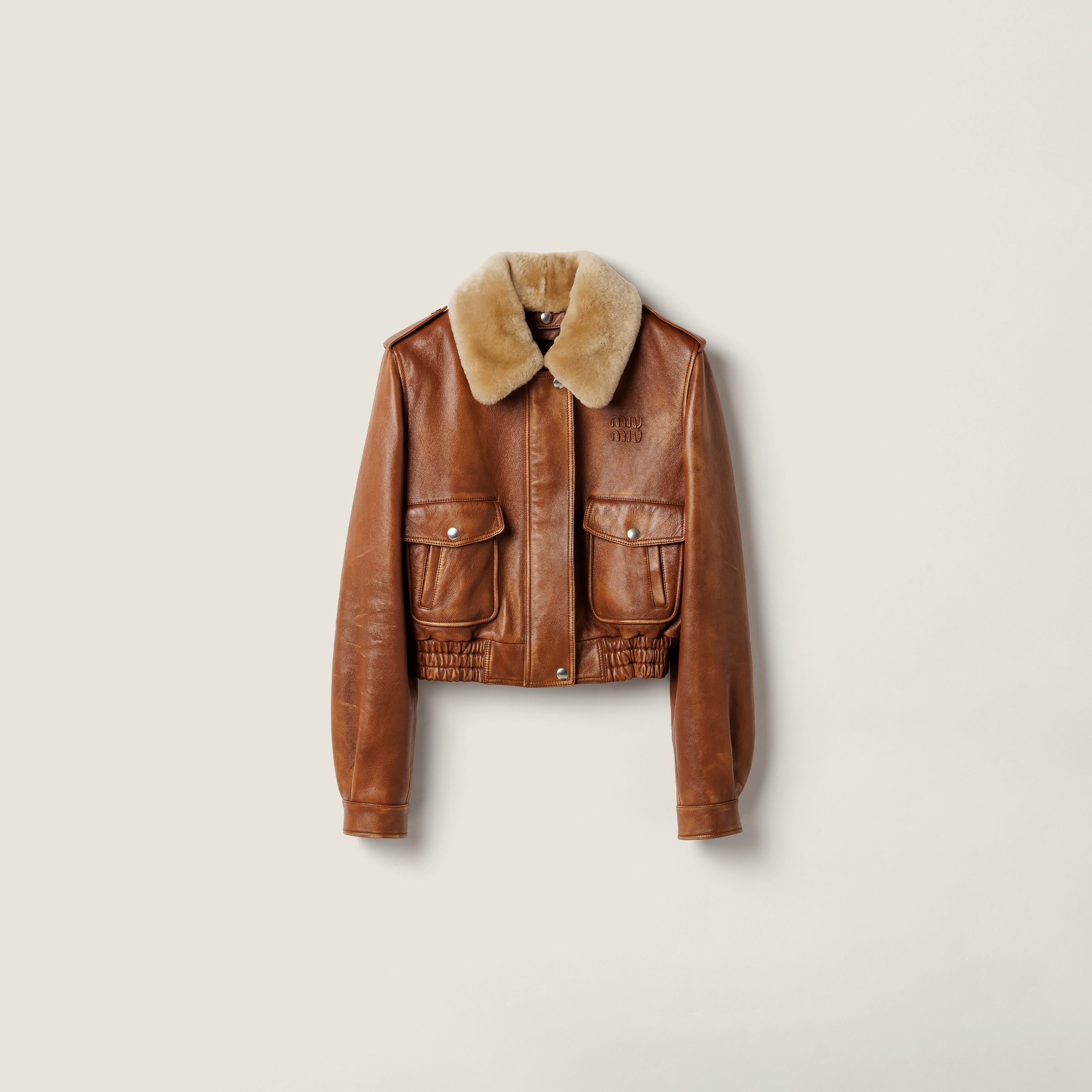 Куртка из наппы MIU MIU, бренди
Куртка из наппы MIU MIU, бренди