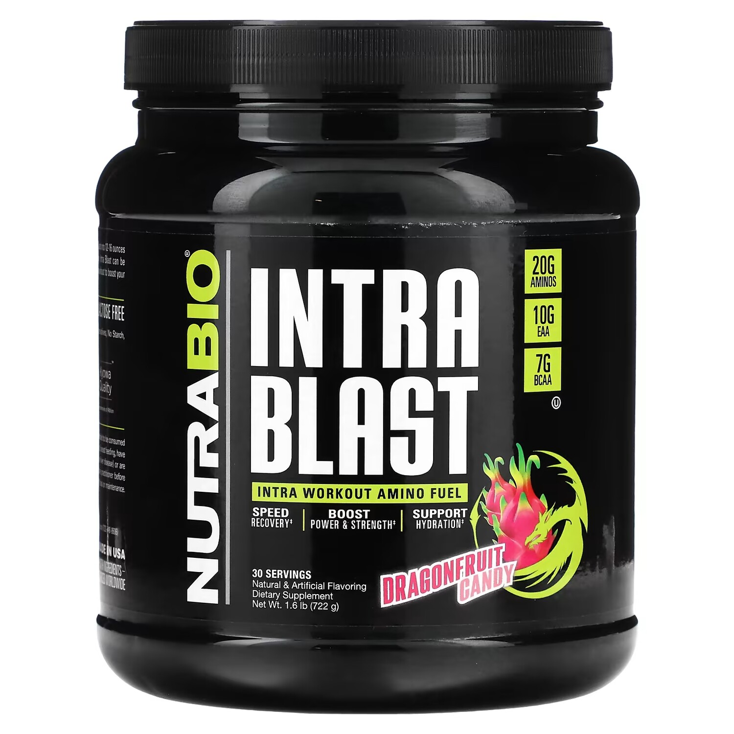 Конфеты NutraBio Intra Blast Intra Workout Amino Fuel из драконьего фрукта, 722 г
Конфеты NutraBio Intra Blast Intra Workout Amino Fuel из драконьего фрукта, 722 г