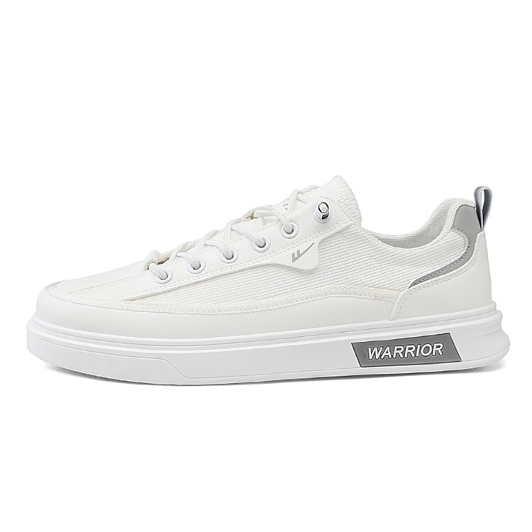 Кроссовки WARRIOR Skateboarding Shoes Men Low-top, белый/серый 
Кроссовки WARRIOR Skateboarding Shoes Men Low-top, белый/серый