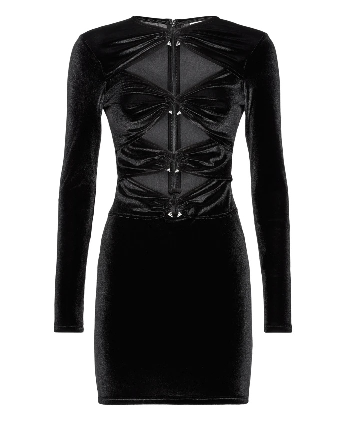 Платье миди из синели Philipp Plein, черный
Платье миди из синели Philipp Plein, черный