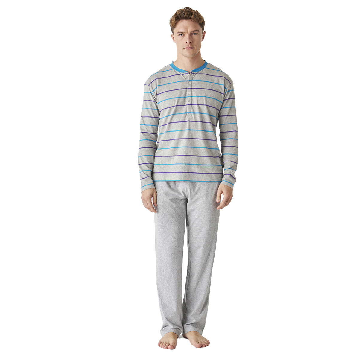 Пижама из полузакрытого хлопка с длинными рукавами jjbep5500 J J Brothers, серый
Пижама из полузакрытого хлопка с длинными рукавами jjbep5500 J J Brothers, серый