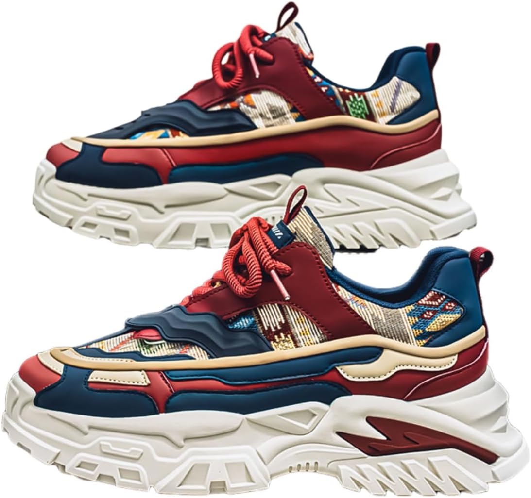 Мужские легкие кроссовки на платформе с нескользящей подошвой, повседневные спортивные, дышащие, с толстой подошвой, на шнуровке, массивные Lexamen, красный
Мужские легкие кроссовки на платформе с нескользящей подошвой, повседневные спортивные, дышащие, с толстой подошвой, на шнуровке, массивные Lexamen, красный