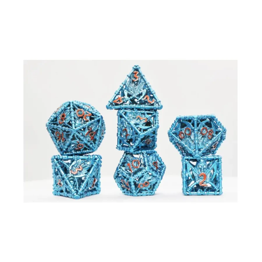 Набор Grim Scythe Poly — синий (7), Dice Sets - Metal - Hollow 
Набор Grim Scythe Poly — синий (7), Dice Sets - Metal - Hollow