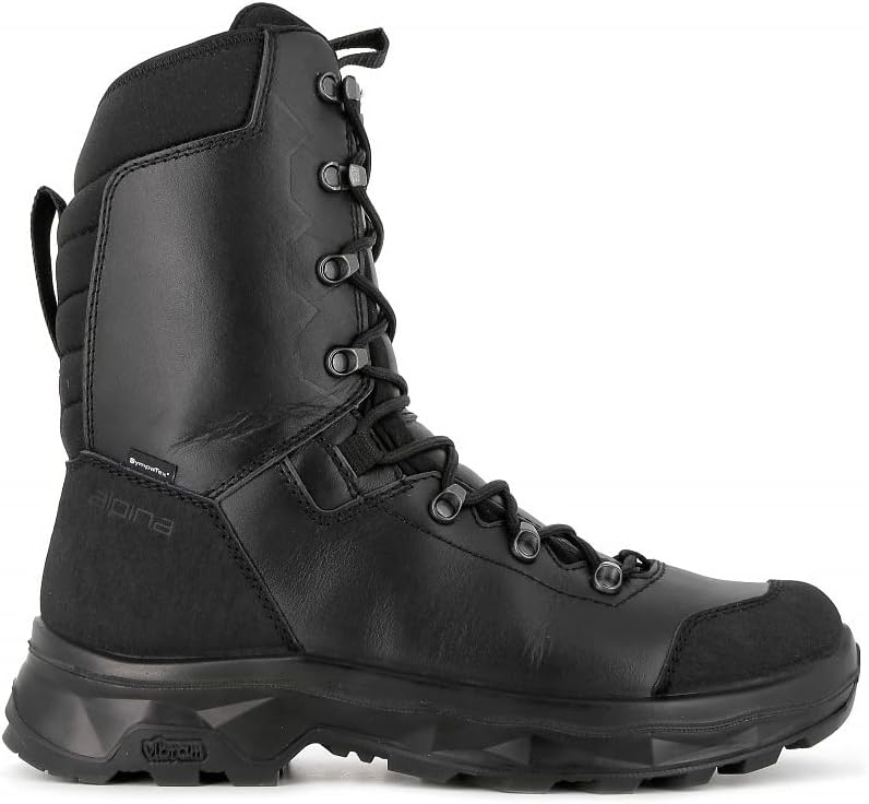 Ботинки Alpina Army THOR, Высота 11'' и суперлегкие 2 кг, Тактические, армейские и водонепроницаемые, Неопреновый воротник, Дышащая мембрана Sympatex, Сцепление для любой погоды - противоскользящие, Сделано в Европе, черный
Ботинки Alpina Army THOR, Высота 11'' и суперлегкие 2 кг, Тактические, армейские и водонепроницаемые, Неопреновый воротник, Дышащая мембрана Sympatex, Сцепление для любой погоды - противоскользящие, Сделано в Европе, черный