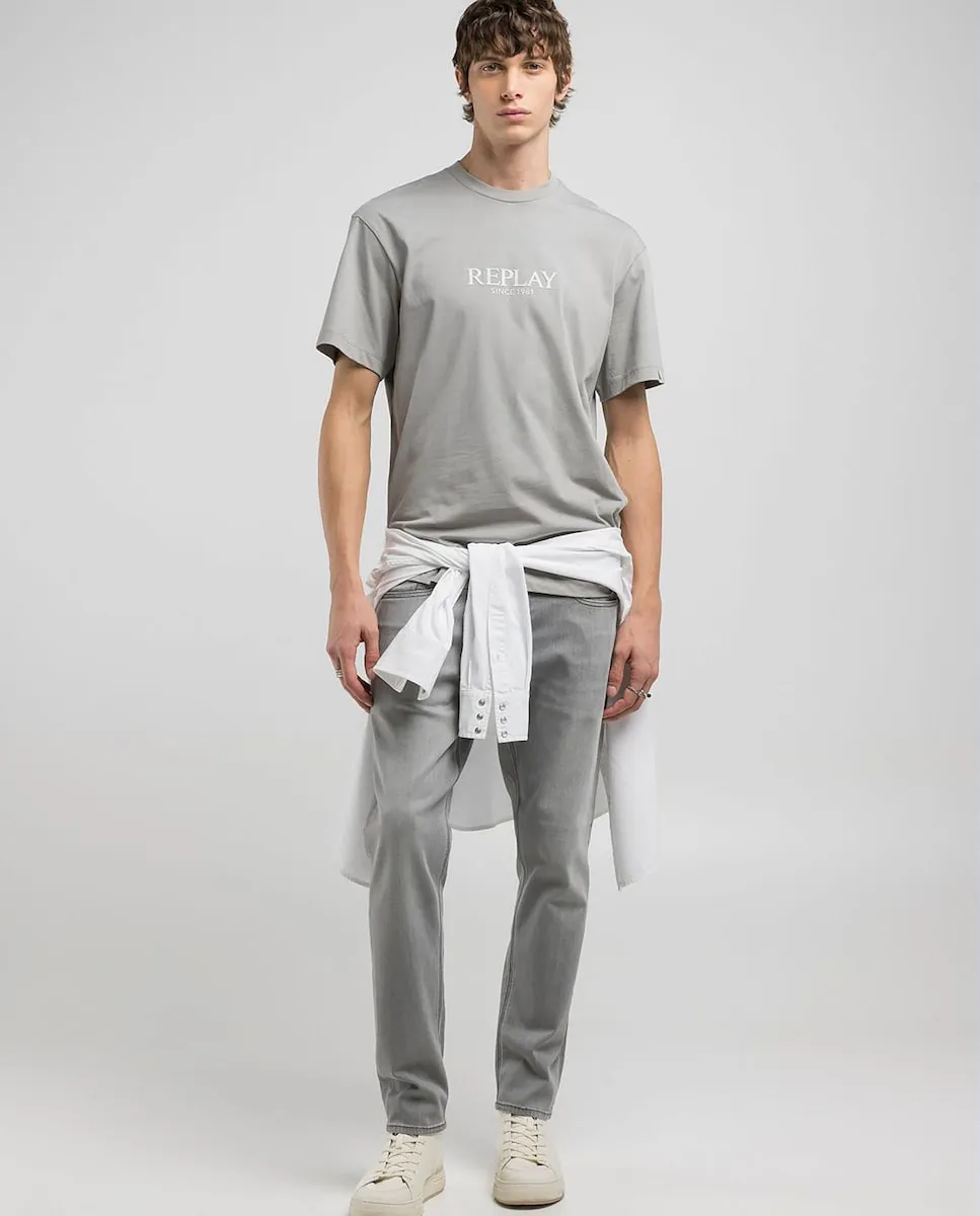 Футболка мужская с короткими рукавами и круглым вырезом Replay, светло-серый
Футболка мужская с короткими рукавами и круглым вырезом Replay, светло-серый