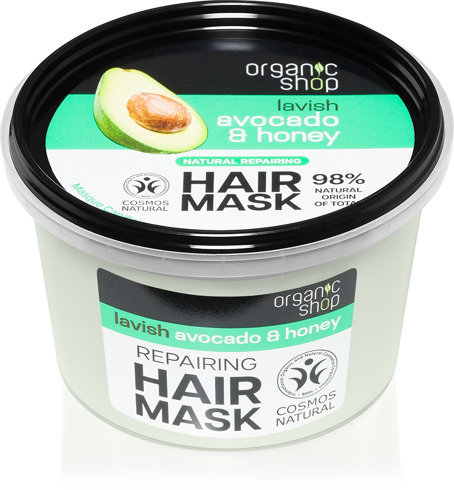 Натуральная восстанавливающая маска для волос с авокадо и медом Organic Shop, 250 мл
Натуральная восстанавливающая маска для волос с авокадо и медом Organic Shop, 250 мл