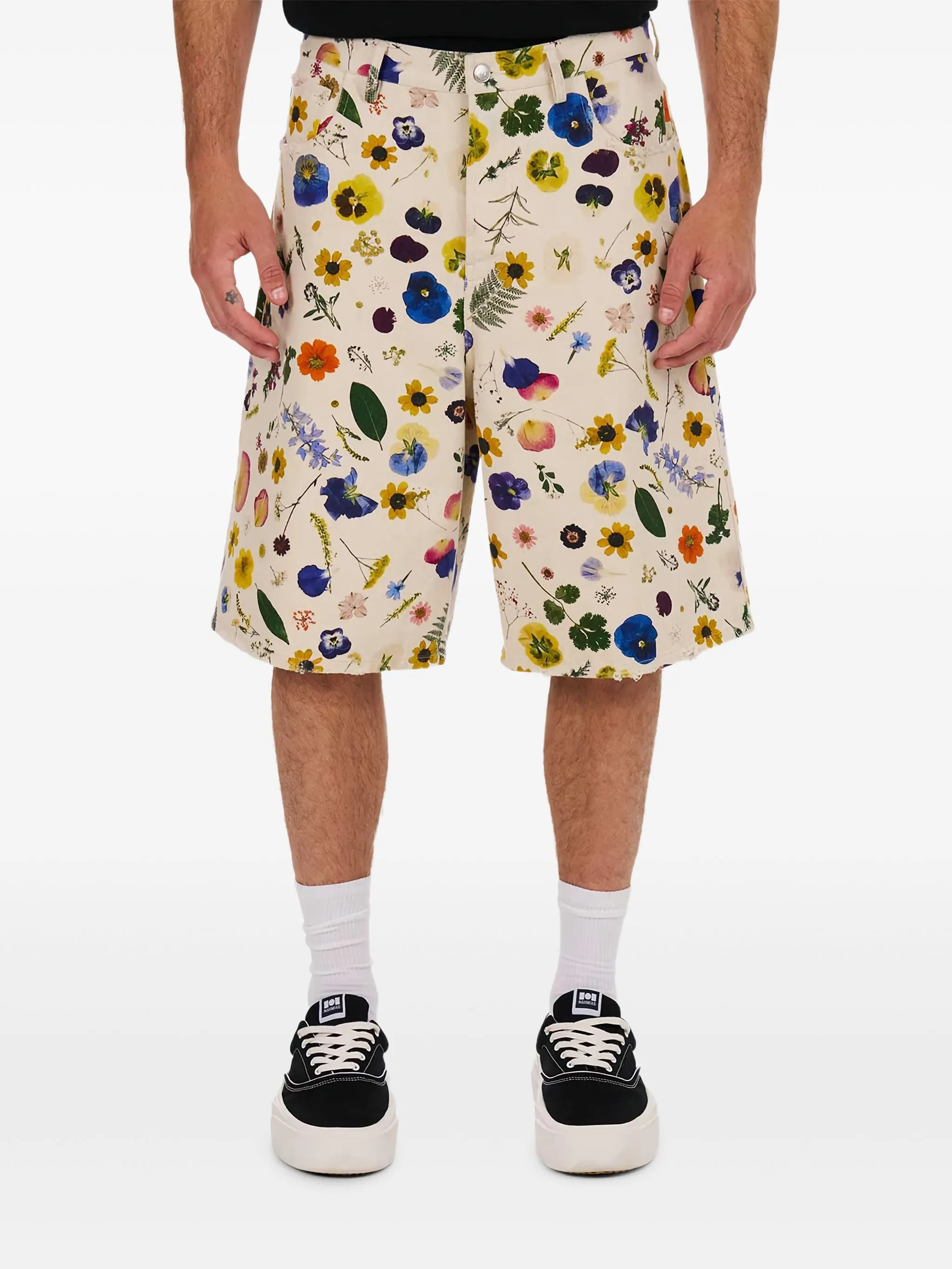 Шорты с цветочным принтом Nahmias, кремовый
Шорты с цветочным принтом Nahmias, кремовый