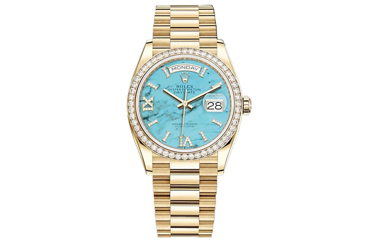 ROLEX Часы женские Week type Calendar Automatic Mechanical Movement, 36 мм, синий циферблат, золотистый ремешок
ROLEX Часы женские Week type Calendar Automatic Mechanical Movement, 36 мм, синий циферблат, золотистый ремешок