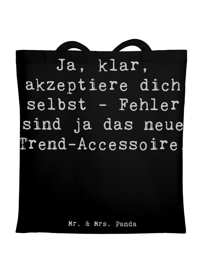 Сумка для переноски Mr & Mrs Panda Selbstakzeptanz Trend, черный
Сумка для переноски Mr & Mrs Panda Selbstakzeptanz Trend, черный