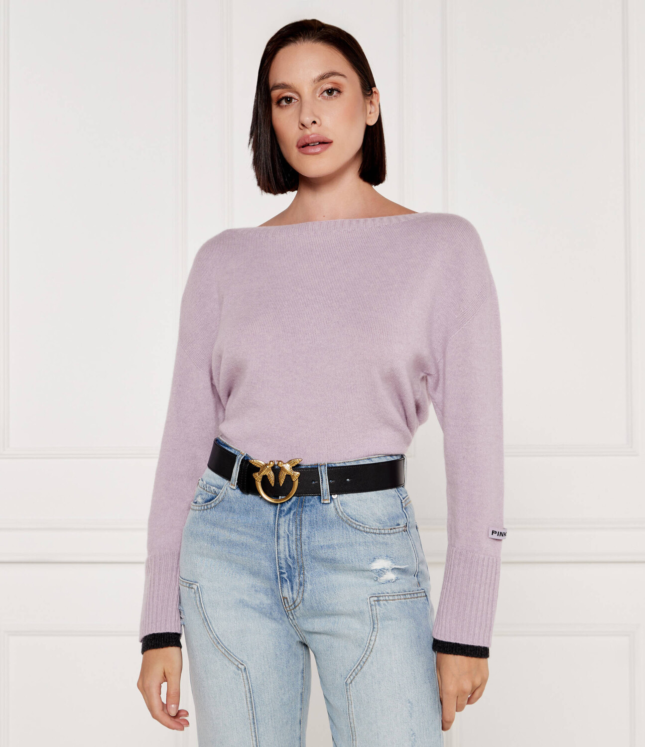 Свитер из шерсти Pinko Loose fit, лавандовый
Свитер из шерсти Pinko Loose fit, лавандовый