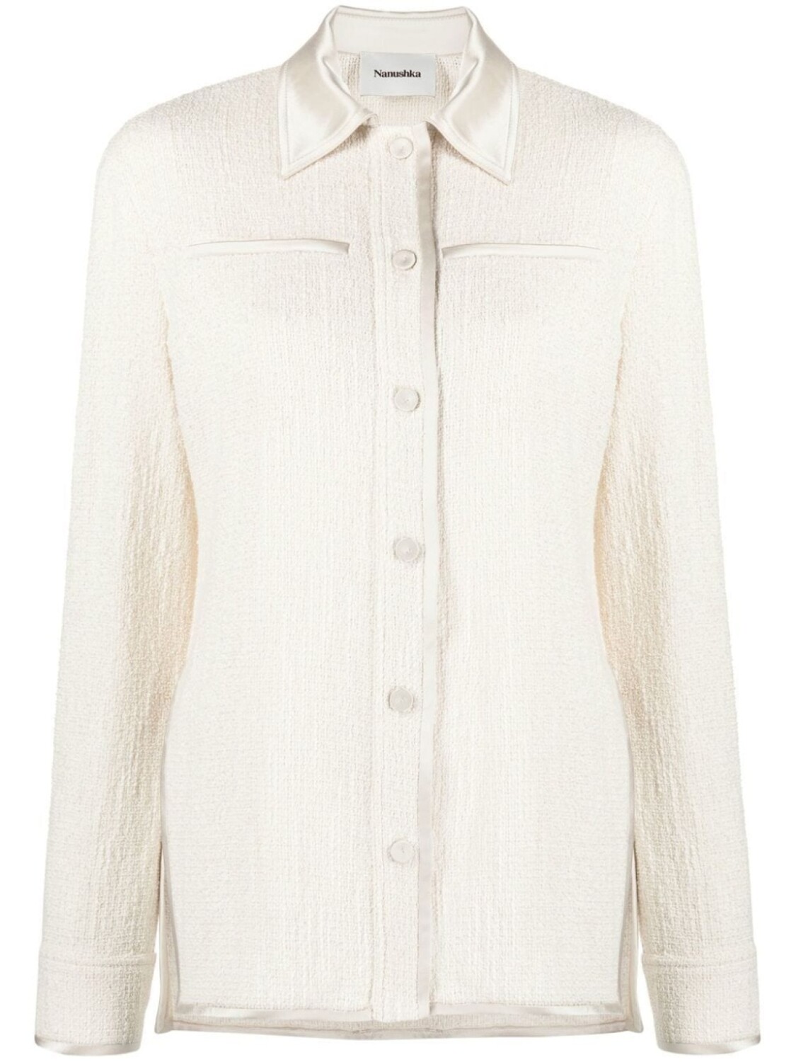 Nanushka рубашка с длинными рукавами, нейтральный цвет
Nanushka рубашка с длинными рукавами, нейтральный цвет