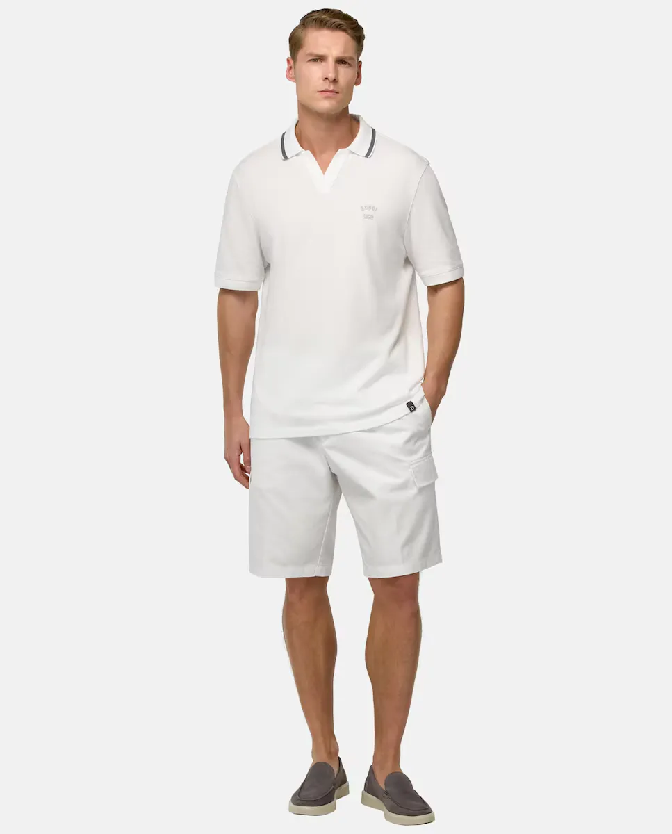 Мужские хлопковые шорты-бермуды Boggi Milano, белый
Мужские хлопковые шорты-бермуды Boggi Milano, белый