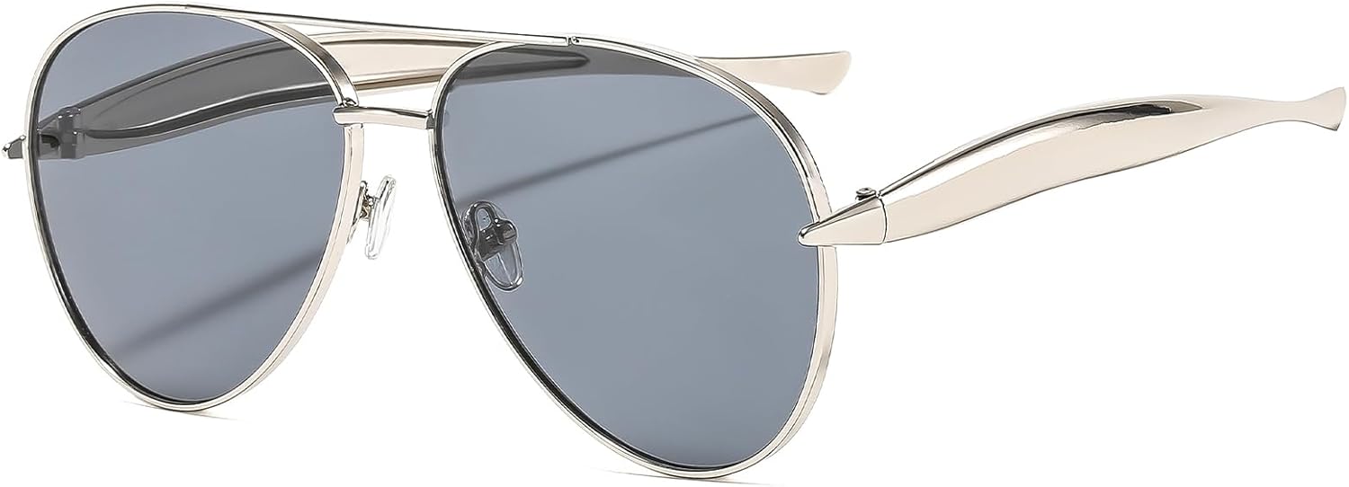 Солнцезащитные очки YAMEIZE в стиле ретро 70-х, пилотные, для женщин и мужчин, квадратные, ретро, с двойной перемычкой, винтажные, модные, с защитой от УФ-излучения UV400, Silver / Grey
Солнцезащитные очки YAMEIZE в стиле ретро 70-х, пилотные, для женщин и мужчин, квадратные, ретро, с двойной перемычкой, винтажные, модные, с защитой от УФ-излучения UV400, Silver / Grey