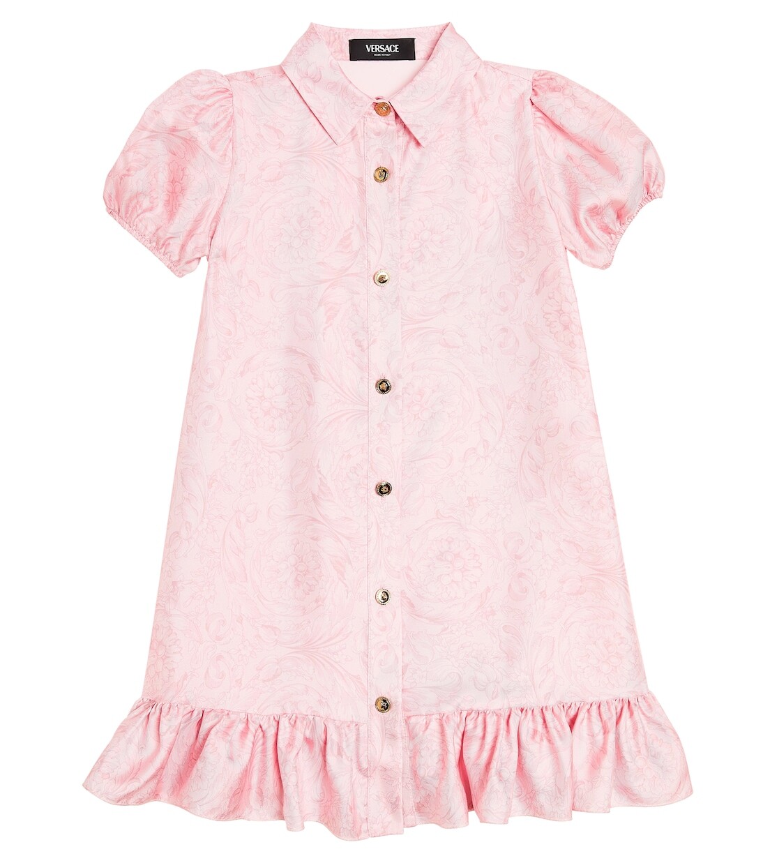 Платье barocco из шелкового твила Versace Kids, розовый
Платье barocco из шелкового твила Versace Kids, розовый
