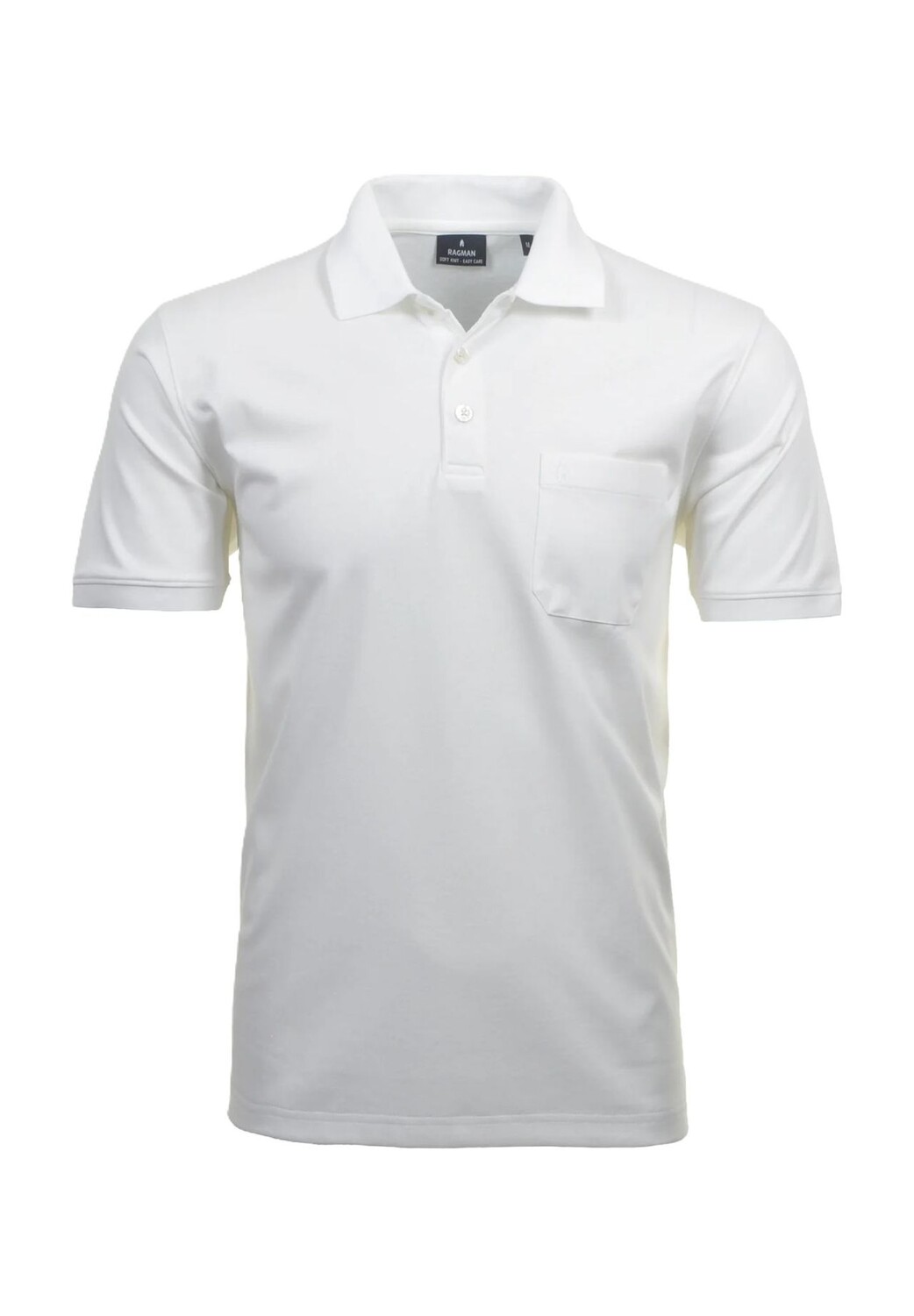 Рубашка-поло, накладной нагрудный карман, мужская RAGMAN, белый
Рубашка-поло, накладной нагрудный карман, мужская RAGMAN, белый