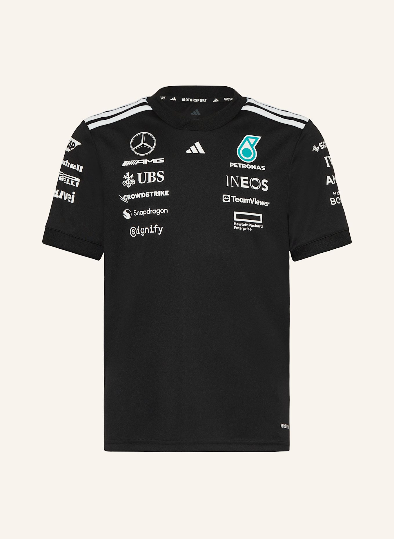Футболка Mercedes - гонщик команды AMG Petronas Formula One Adidas, черный
Футболка Mercedes - гонщик команды AMG Petronas Formula One Adidas, черный