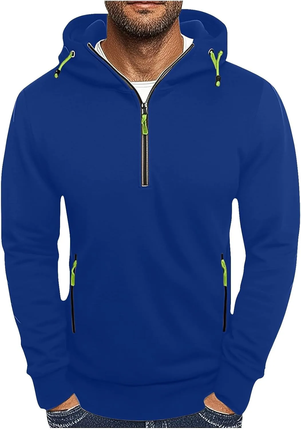 Мужской свитшот с капюшоном и карманами-кенгуру, хлопковый, свободного кроя
Мужской свитшот с капюшоном и карманами-кенгуру, хлопковый, свободного кроя