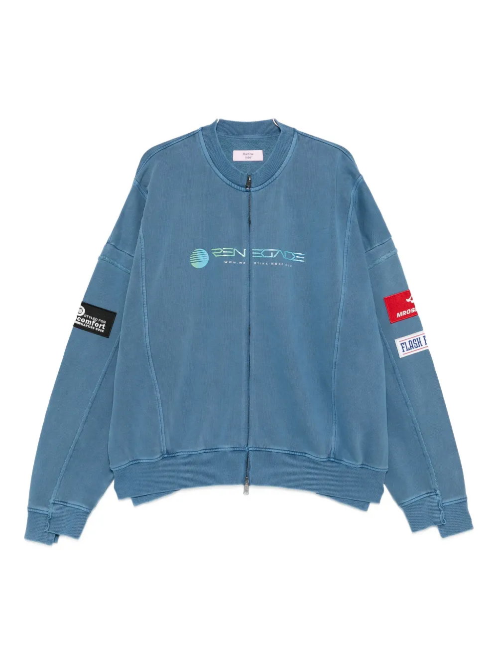 Толстовка на молнии с разноцветными вставками Martine Rose, синий
Толстовка на молнии с разноцветными вставками Martine Rose, синий