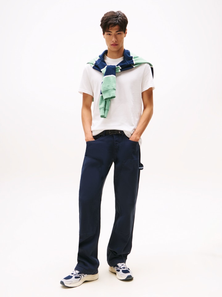 TOMMY JEANS Рубашка бело-зеленого цвета
TOMMY JEANS Рубашка бело-зеленого цвета
