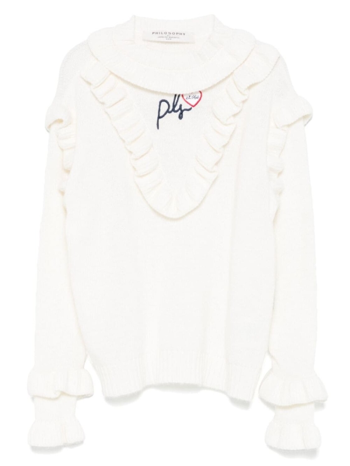 Philosophy Di Lorenzo Serafini Kids свитер с вышитым логотипом, белый
Philosophy Di Lorenzo Serafini Kids свитер с вышитым логотипом, белый