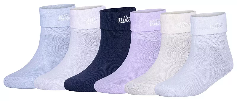 Носки Nike с складками до щиколотки для девочек, набор из 6 штук, цвет Light Armory Blue
Носки Nike с складками до щиколотки для девочек, набор из 6 штук, цвет Light Armory Blue