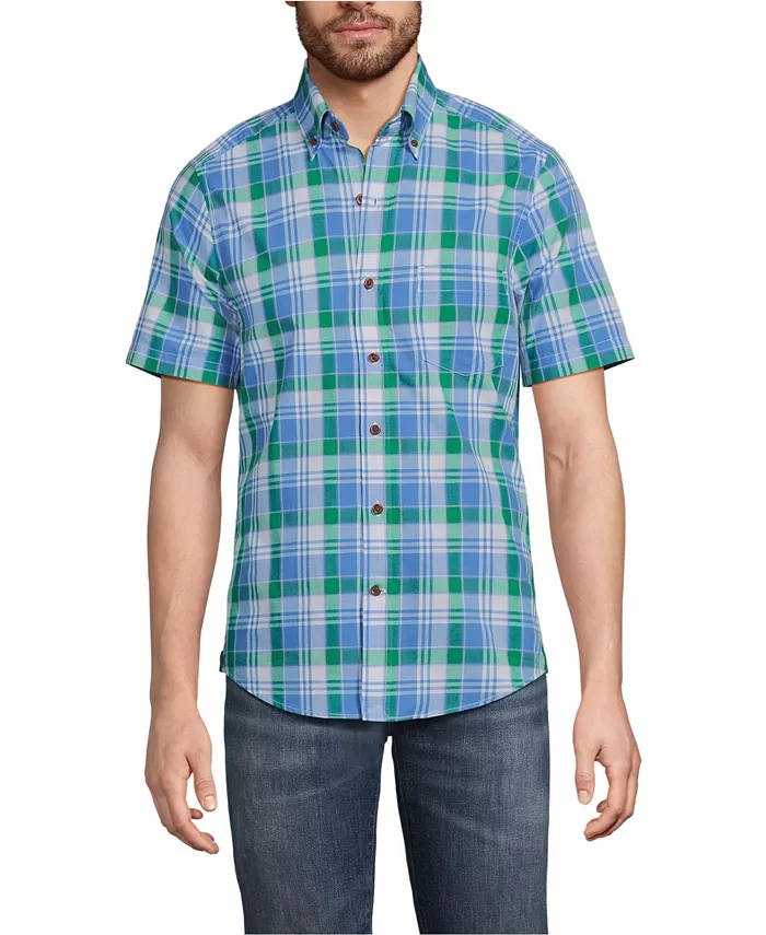 Мужская классическая рубашка с коротким рукавом Madras Lands' End, розовый
Мужская классическая рубашка с коротким рукавом Madras Lands' End, розовый