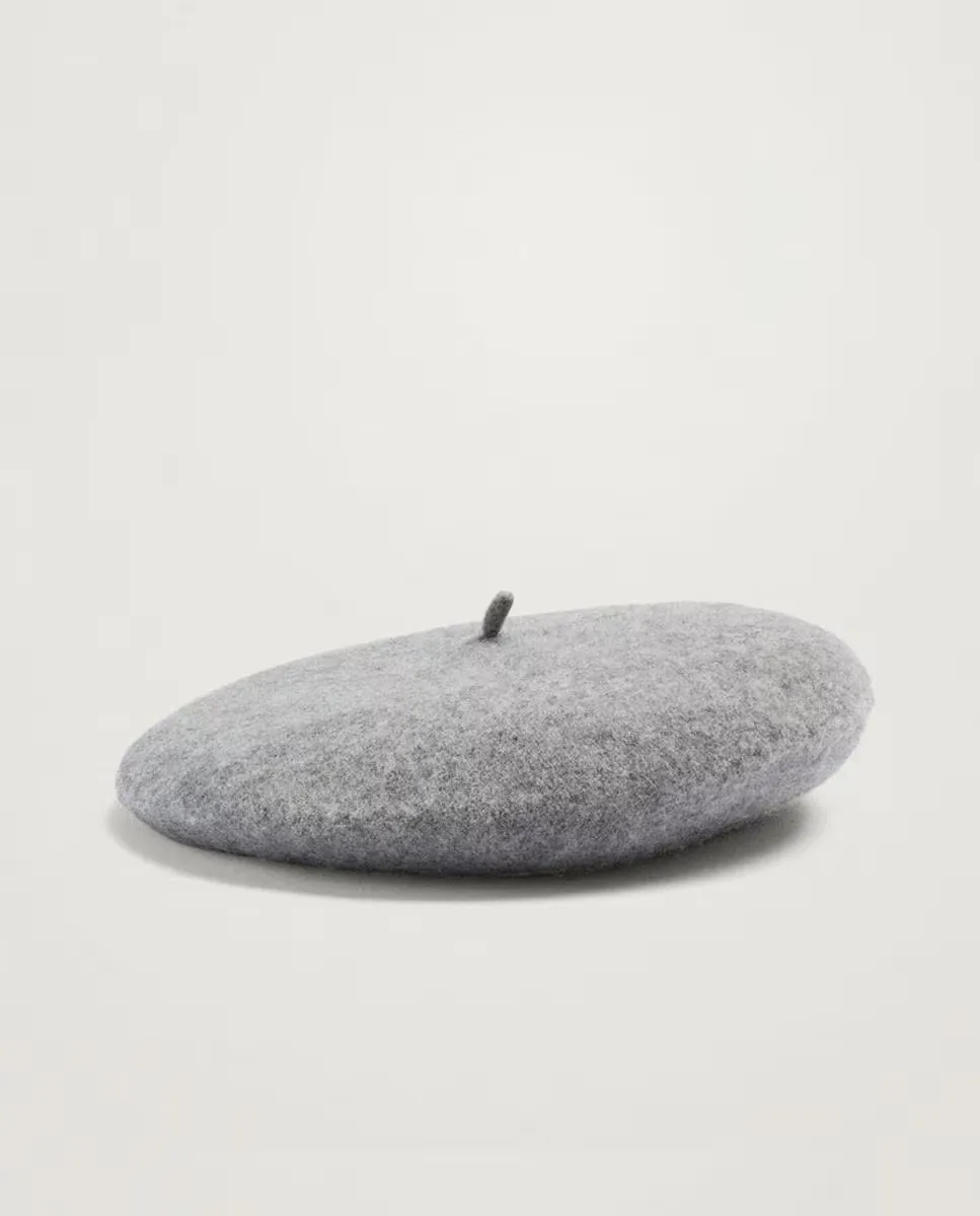 Женский однотонный шерстяной берет Parfois, серый 
Женский однотонный шерстяной берет Parfois, серый