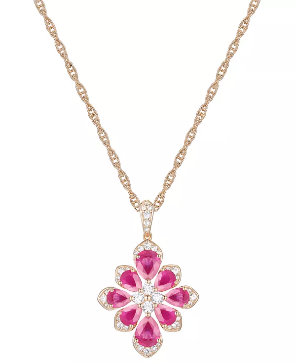 Изысканное 18-дюймовое ожерелье с подвеской из 14-каратного золота (также с рубинами и сапфирами) с изумрудами (1-3/4 карата) и бриллиантами (1/4 карата) Macy'S, ruby
Изысканное 18-дюймовое ожерелье с подвеской из 14-каратного золота (также с рубинами и сапфирами) с изумрудами (1-3/4 карата) и бриллиантами (1/4 карата) Macy'S, ruby