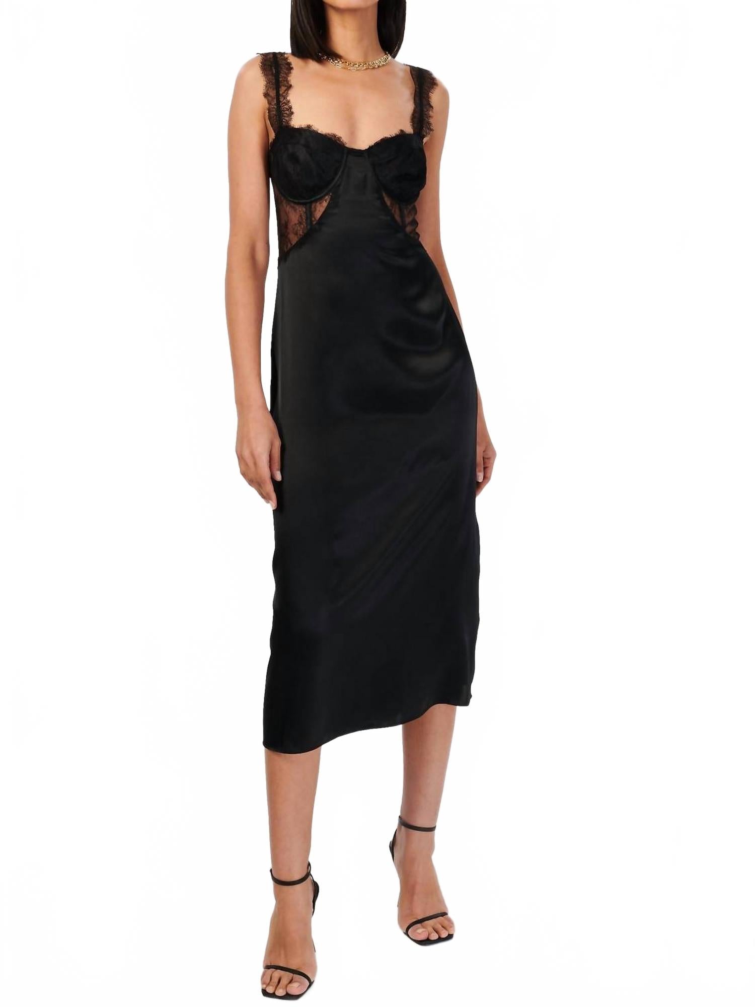 Платье миди Nahida в черном цвете Cami NYC
Платье миди Nahida в черном цвете Cami NYC