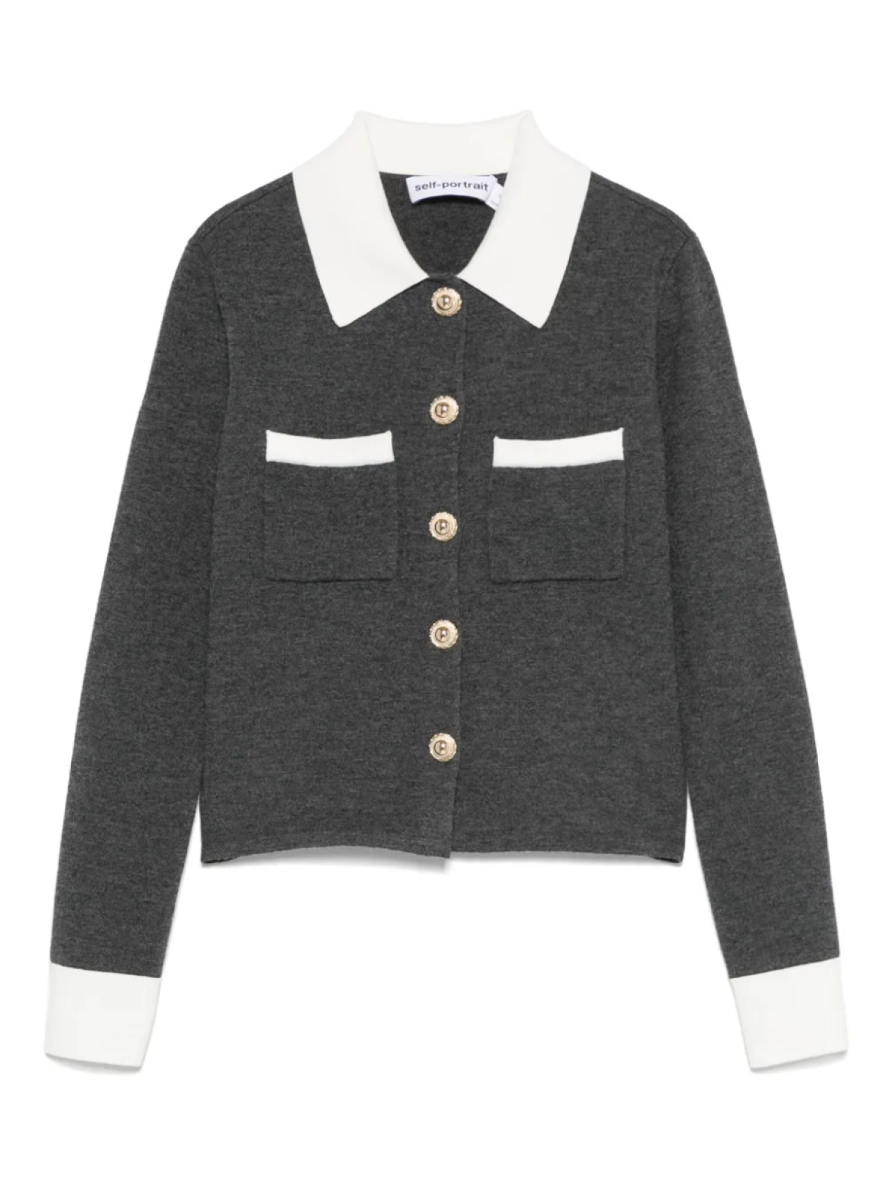 Кардиган из смеси кашемира Self-Portrait, серый
Кардиган из смеси кашемира Self-Portrait, серый