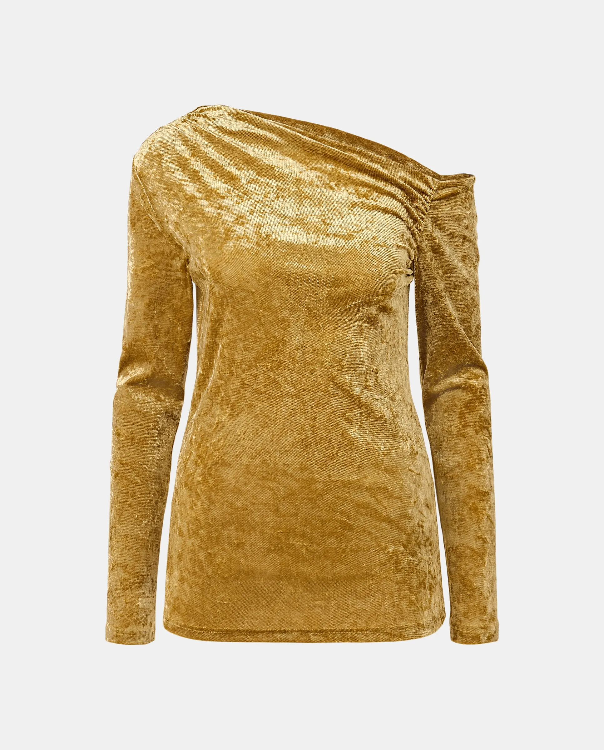 Асимметричная женская футболка из велюра Southern Cotton, горчичный
Асимметричная женская футболка из велюра Southern Cotton, горчичный